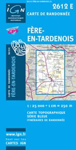Carte IGN Top 25 n2612 ET