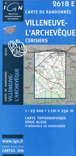 Carte IGN Top 25 n2618 ET