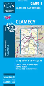 Carte IGN Top 25 n2622 ET