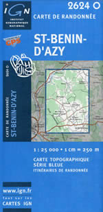 Carte IGN Top 25 n2624 OT
