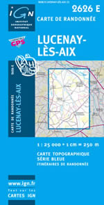 Carte IGN Top 25 n2626 ET