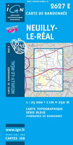 Carte IGN Top 25 n2627 ET