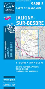 Carte IGN Top 25 n2628 ET