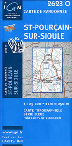 Carte IGN Top 25 n2628 OT