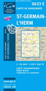 Carte IGN Top 25 n2633 ET
