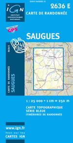 Carte IGN Top 25 n2636 ET