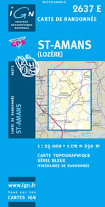 Carte IGN Top 25 n2637 ET