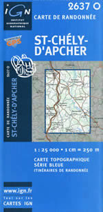 Carte IGN Top 25 n2637 OT
