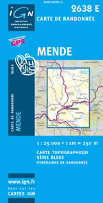 Carte IGN Top 25 n2638 ET