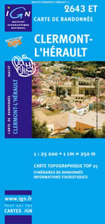 Carte IGN Top 25 n2643 ET