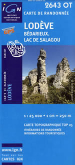 Carte IGN Top 25 n2643 OT