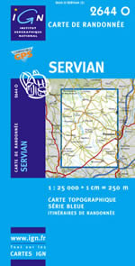 Carte IGN Top 25 n2644 OT