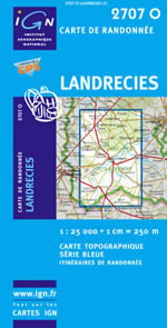 Carte IGN Top 25 n2707 OT