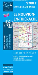 Carte IGN Top 25 n2708 ET