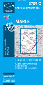 Carte IGN Top 25 n2709 OT