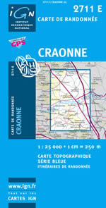 Carte IGN Top 25 n2711 ET