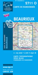 Carte IGN Top 25 n2711 OT