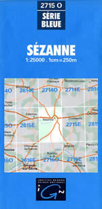 Carte IGN Top 25 n2715 OT