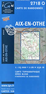Carte IGN Top 25 n2718 OT