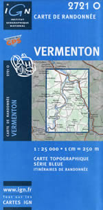 Carte IGN Top 25 n2721 OT