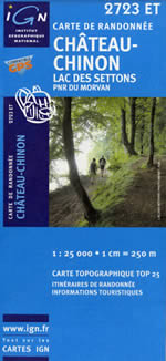 Carte IGN Top 25 n2723 ET