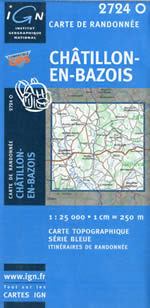 Carte IGN Top 25 n2724 OT