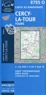 Carte IGN Top 25 n2725 OT