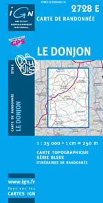 Carte IGN Top 25 n2728 ET