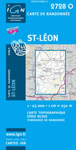 Carte IGN Top 25 n�2728 OT