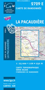 Carte IGN Top 25 n2729 ET