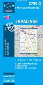 Carte IGN Top 25 n2729 OT
