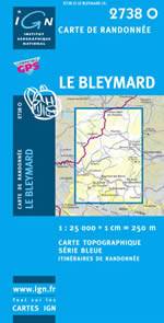 Carte IGN Top 25 n2738 OT