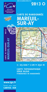 Carte IGN Top 25 n2813 OT