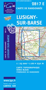 Carte IGN Top 25 n2817 ET