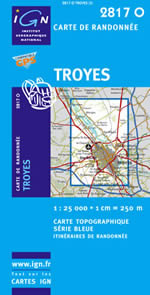 Carte IGN Top 25 n2817 OT