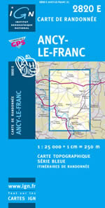 Carte IGN Top 25 n2820 ET