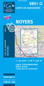Carte IGN Top 25 n2821 OT