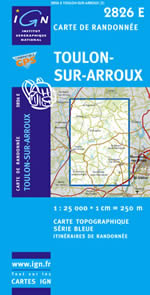 Carte IGN Top 25 n2826 ET