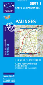 Carte IGN Top 25 n2827 ET