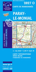 Carte IGN Top 25 n2827 OT