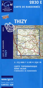 Carte IGN Top 25 n2830 ET