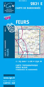 Carte IGN Top 25 n2831 ET