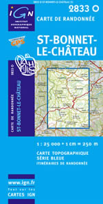 Carte IGN Top 25 n2833 OT
