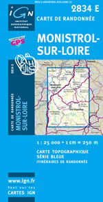 Carte IGN Top 25 n2834 ET