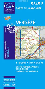 Carte IGN Top 25 n2842 ET