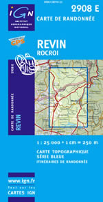 Carte IGN Top 25 n2908 ET