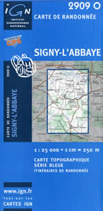 Carte IGN Top 25 n2909 OT