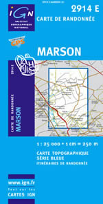 Carte IGN Top 25 n2914 ET
