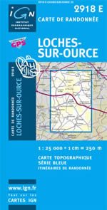 Carte IGN Top 25 n2918 ET
