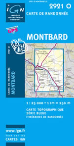 Carte IGN Top 25 n2921 OT